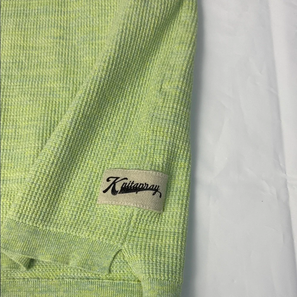 Zara Lime Green Sleeveless Crewneck Sweater
